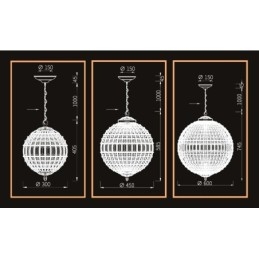 Globe Modern K9 Crystal Stropné závesné svetlo Vnútorný luster Bubon Osvetlenie Svietidlá