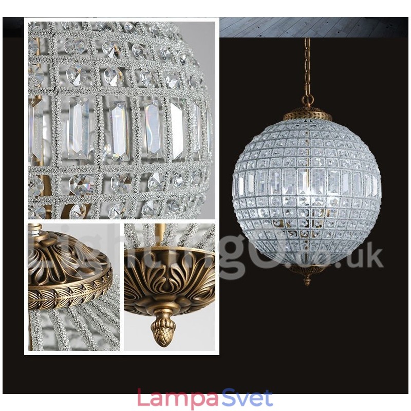 Globe Modern K9 Crystal Stropné závesné svetlo Vnútorný luster Bubon Osvetlenie Svietidlá