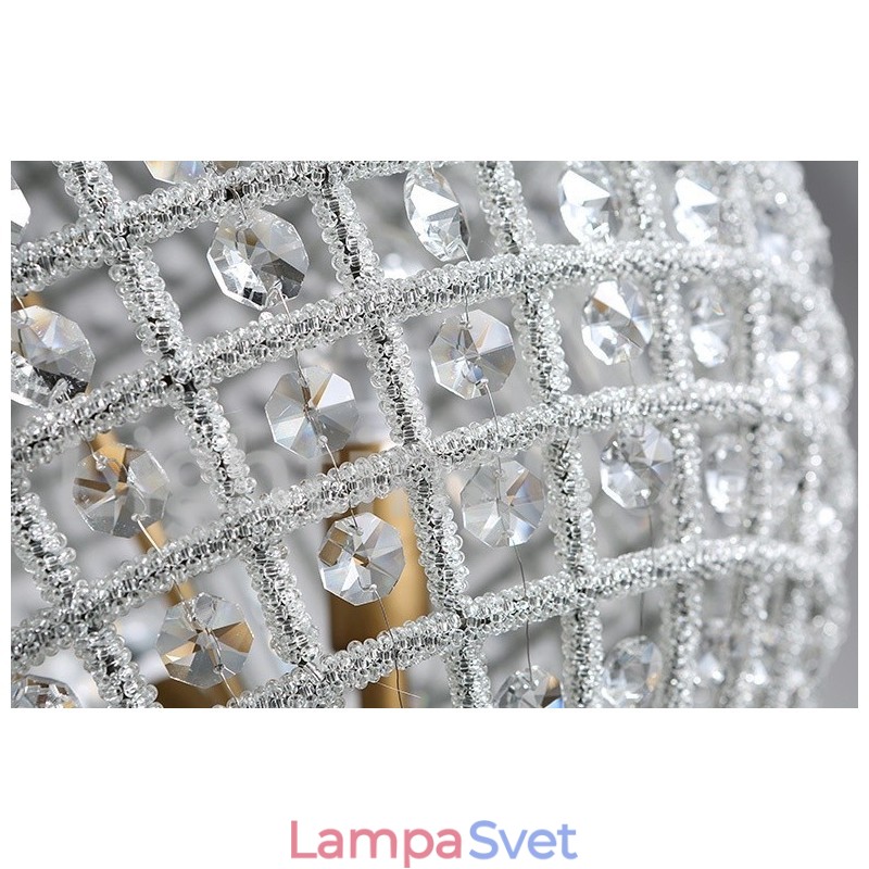 Globe Modern K9 Crystal Stropné závesné svetlo Vnútorný luster Bubon Osvetlenie Svietidlá