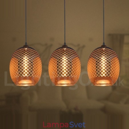 Rustikálne sklenené závesné svietidlo Európska kaviarenská závesná lampa Rustikálne sklenené závesné svietidlo Európska kaviarenská závesná lampa
