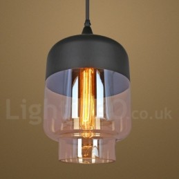 Rustikálne sklenené závesné svetlo European Lounge Závesná lampa