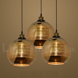 Závesná kaviarenská lampa zo skla Európska sklenená