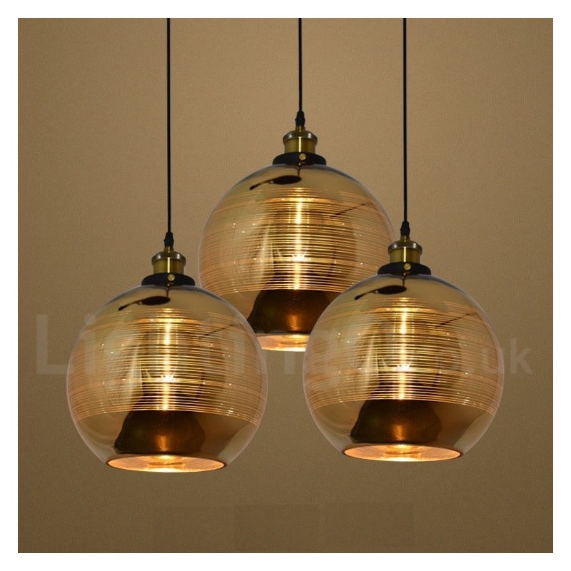 Závesná kaviarenská lampa zo skla Európska sklenená