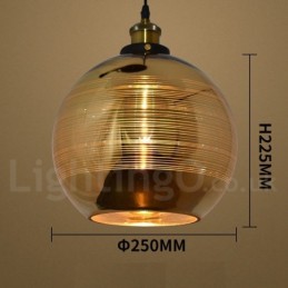 Závesná kaviarenská lampa zo skla Európska sklenená