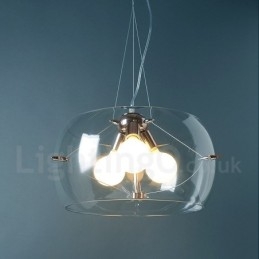 3 Light Moderné súčasné sklenené závesné svietidlo