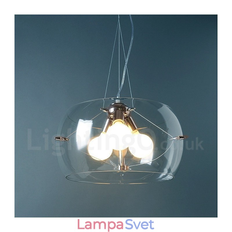 3 Light Moderné súčasné sklenené závesné svietidlo