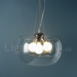 3 Light Moderné súčasné sklenené závesné svietidlo