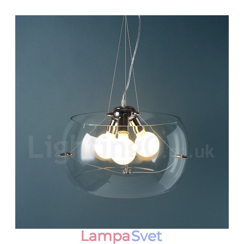 3 Light Moderné súčasné sklenené závesné svietidlo