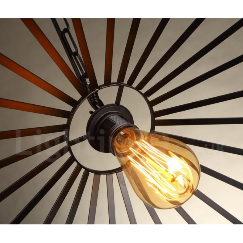 1 Light Rustic Lodge Pendant Light Cafe Konopné lano Závesná lampa