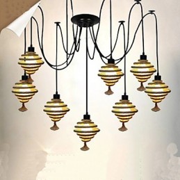The Nordic Country Retro Honeycomb Luster Lustrová lampa The Heavenly Maids Scatter Blossoms.