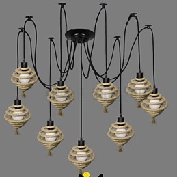 The Nordic Country Retro Honeycomb Luster Lustrová lampa The Heavenly Maids Scatter Blossoms.