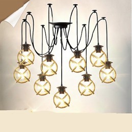 Lanová lampa Luster Oblečenie dlhé Creative The Heavenly Maids Scatter Blossoms. Spider lampa