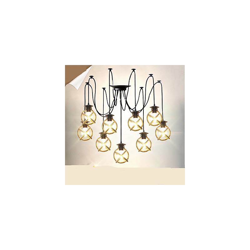 Lanová lampa Luster Oblečenie dlhé Creative The Heavenly Maids Scatter Blossoms. Spider lampa