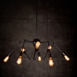 Creative 8 Light Brushed Nikel Luster