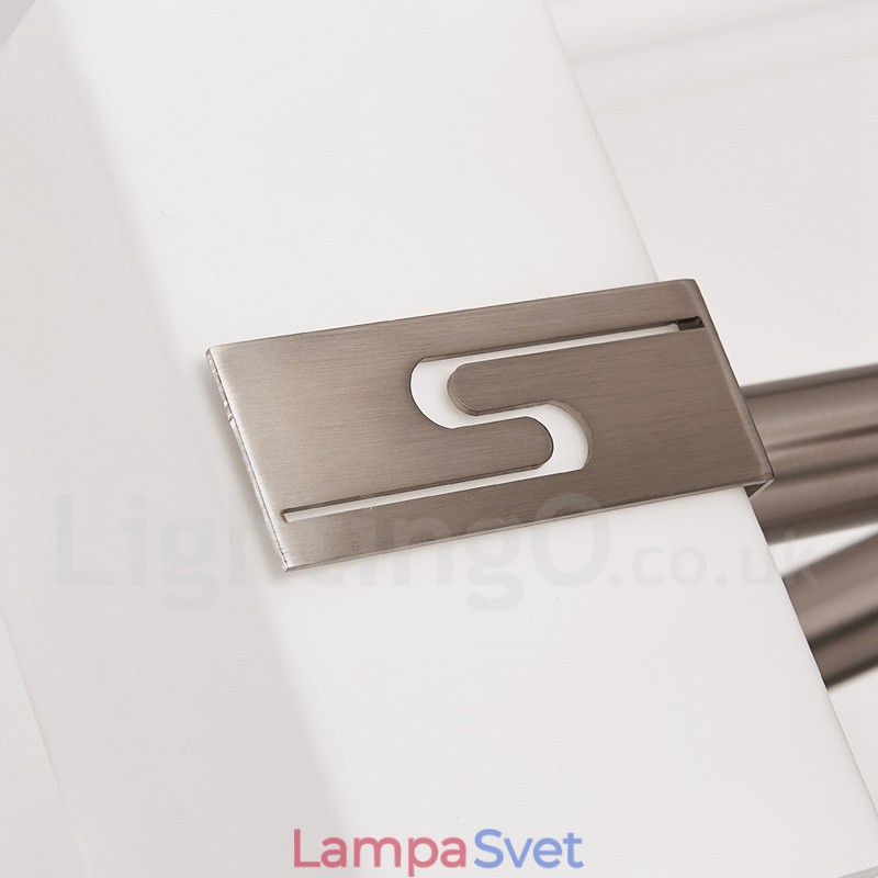6 Ľahký moderný súčasný luster so skleneným tienidlom