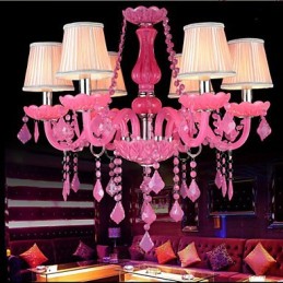 Kávová lampa Project Light Candle Krištáľová závesná lampa Ružová A