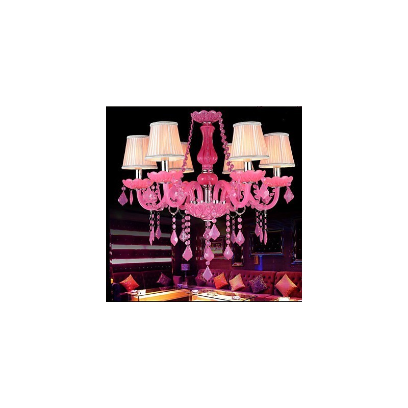Kávová lampa Project Light Candle Krištáľová závesná lampa Ružová A