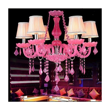 Kávová lampa Project Light Candle Krištáľová závesná lampa Ružová A Kávová lampa Project Light Candle Krištáľová závesná lampa Ružová A