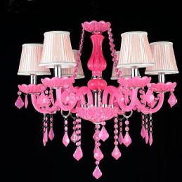 Kávová lampa Project Light Candle Krištáľová závesná lampa Ružová A