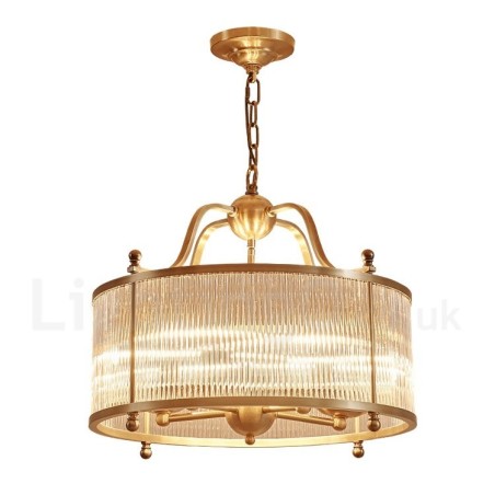 5 Ľahký retro rustikálny luxusný mosadzný závesný lampový luster so skleneným tienidlom 5 Ľahký retro rustikálny luxusný mosadzný závesný lampový luster so skleneným tienidlom
