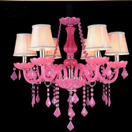 Kávová lampa Project Light Candle Krištáľová závesná lampa Ružová A