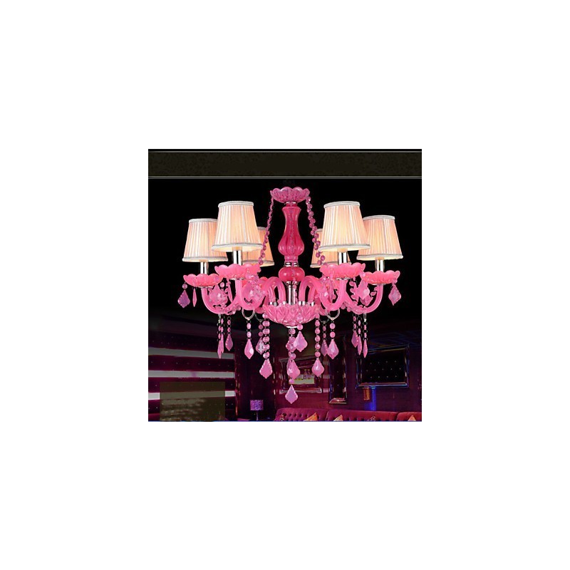 Kávová lampa Project Light Candle Krištáľová závesná lampa Ružová A