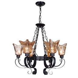 Luster 6 svetiel Glass Traditional Classic Vintage