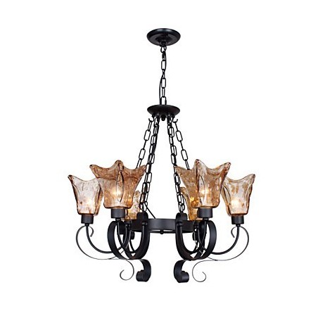 Luster 6 svetiel Glass Traditional Classic Vintage Luster 6 svetiel Glass Traditional Classic Vintage