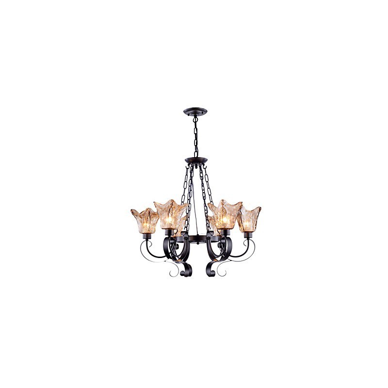 Luster 6 svetiel Glass Traditional Classic Vintage