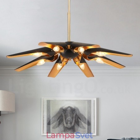 8 Ľahký retro rustikálny luxusný závesný luster z hliníkovej zliatiny s tienidlom z hliníkovej zliatiny 8 Ľahký retro rustikálny luxusný závesný luster z hliníkovej zliatiny s tienidlom z hliníkovej zliatiny