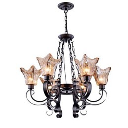 Luster 6 svetiel Glass Traditional Classic Vintage