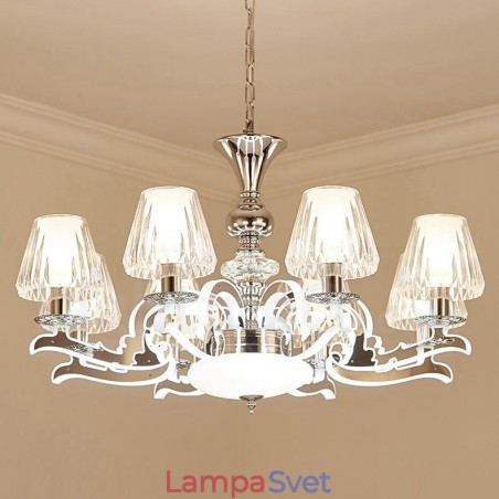 Retro rustikálny luxusný krištáľový závesný lampový luster so skleneným tienidlom Retro rustikálny luxusný krištáľový závesný lampový luster so skleneným tienidlom