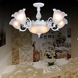 Zapustené svietidlá White European Retro Classic