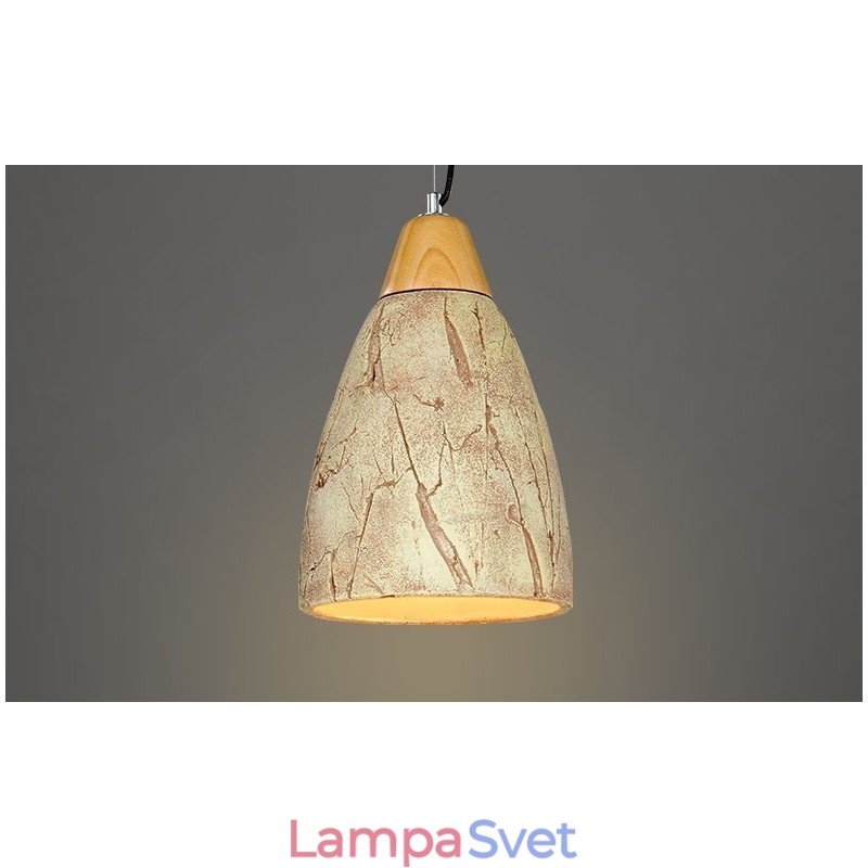 1 moderná moderná závesná stropná lampa z cementu