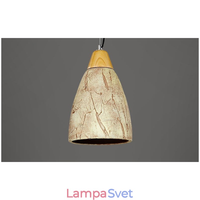 1 moderná moderná závesná stropná lampa z cementu