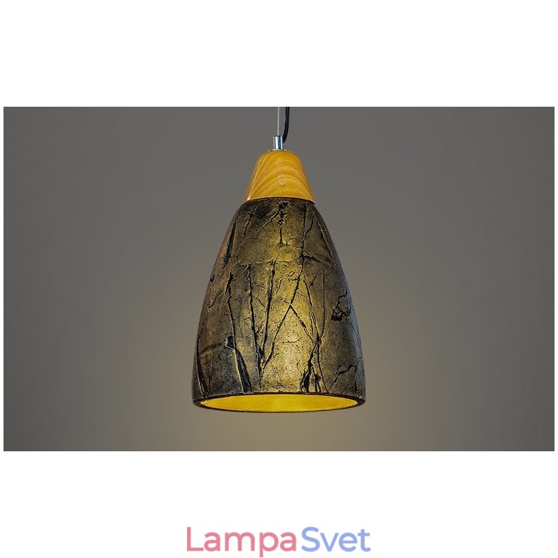 1 moderná moderná závesná stropná lampa z cementu
