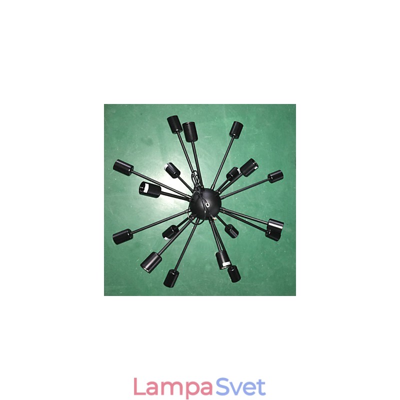 Minimalistický radiálny 18 svetelný luster v severoamerickom štýle