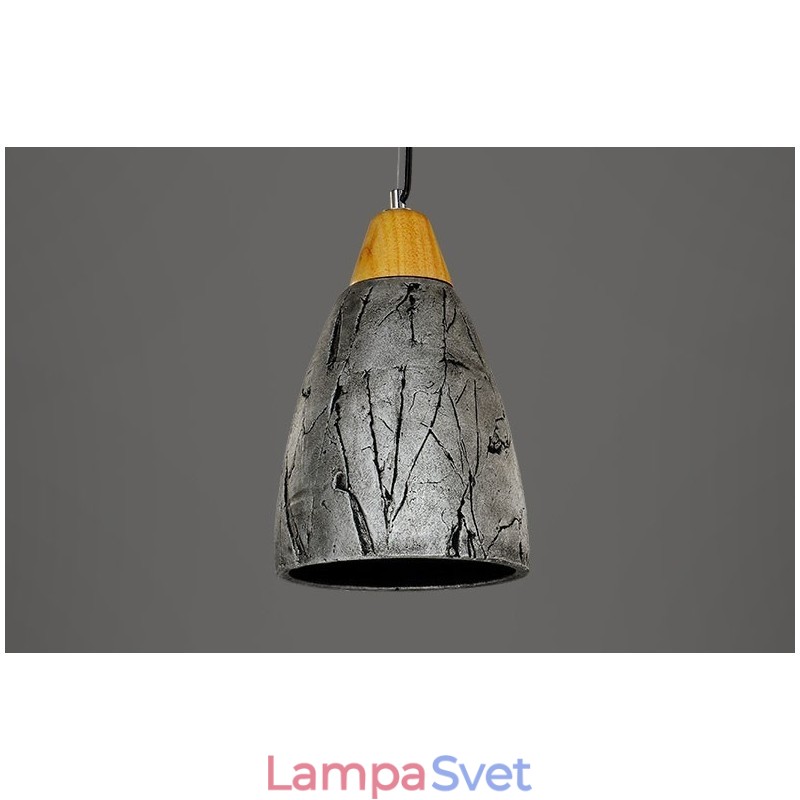 1 moderná moderná závesná stropná lampa z cementu