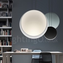 1 moderná moderná závesná stropná lampa z cementu