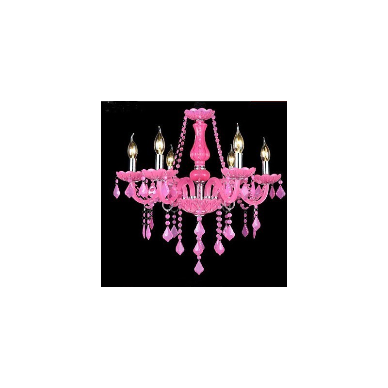 Kávová lampa Project Light Candle Crystal Závesná lampa Ružová