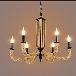 Retro lanový luster Iron lampa