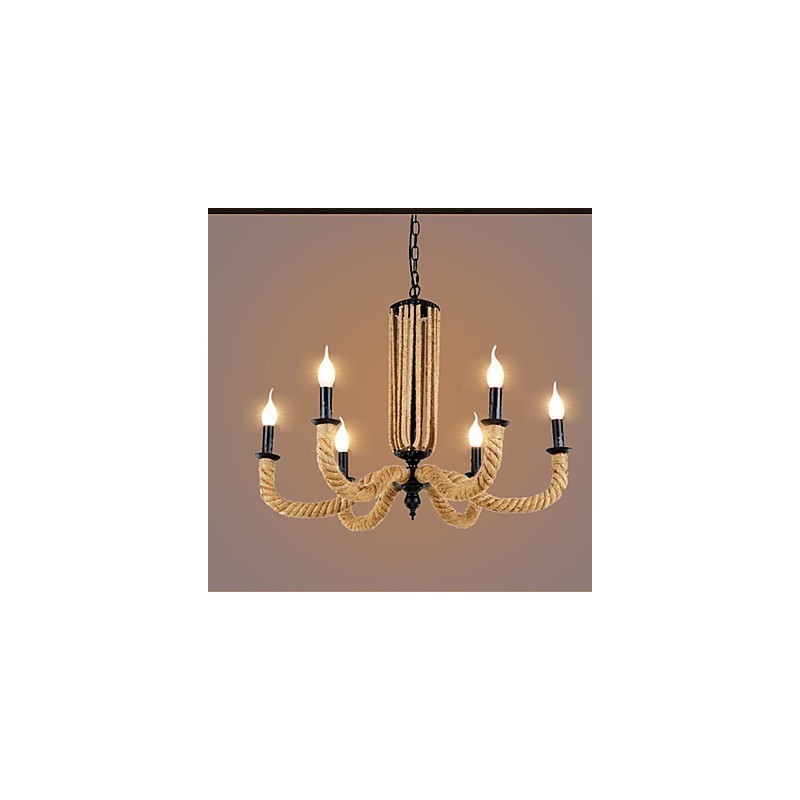 Retro lanový luster Iron lampa