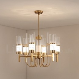 Rustic Lodge Modern Contemporary 6 ľahkých oceľových lustrov so skleneným tienidlom