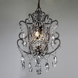 Moderný luster Design Vintage Luster Loft Crystal Light Fixture Luster Závesná lampa
