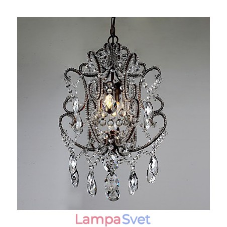 Moderný luster Design Vintage Luster Loft Crystal Light Fixture Luster Závesná lampa