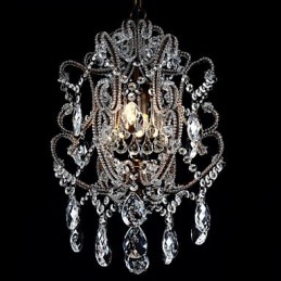 Moderný luster Design Vintage Luster Loft Crystal Light Fixture Luster Závesná lampa
