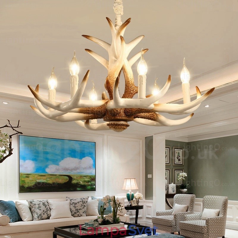 6 Light Vintage Retro Luster