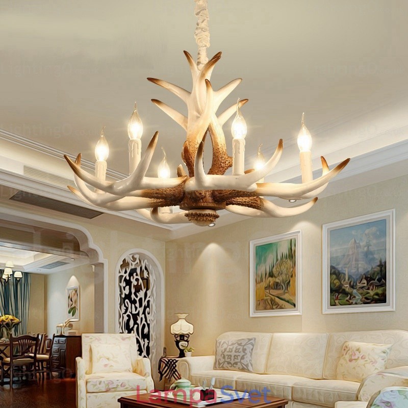 6 Light Vintage Retro Luster