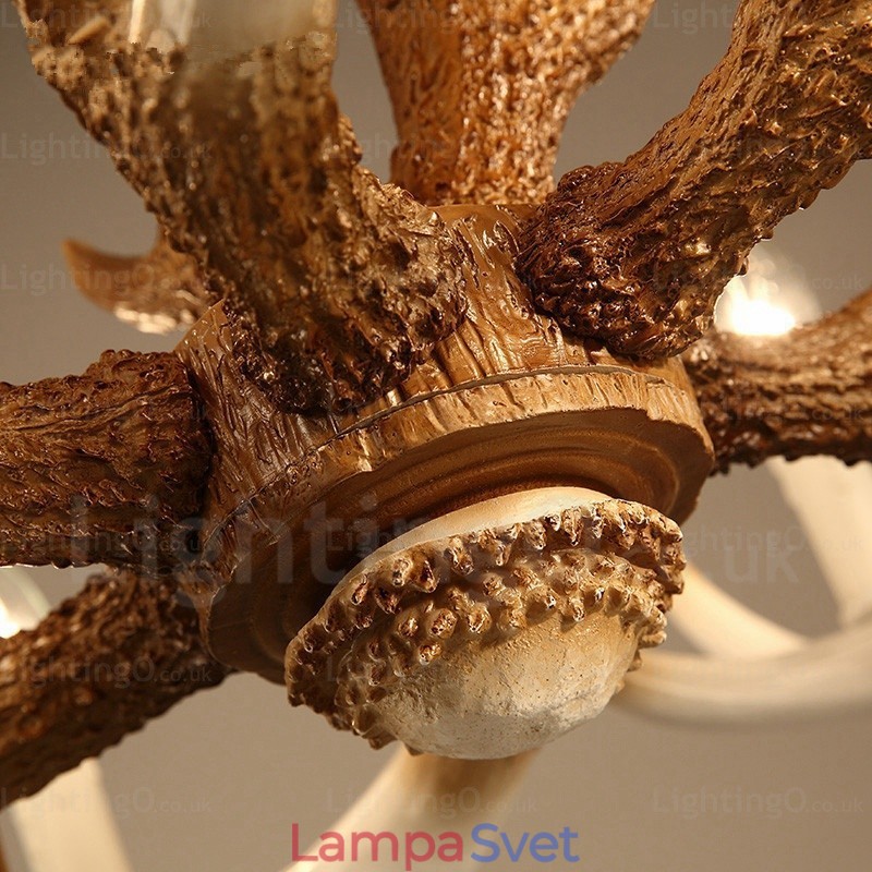 6 Light Vintage Retro Luster
