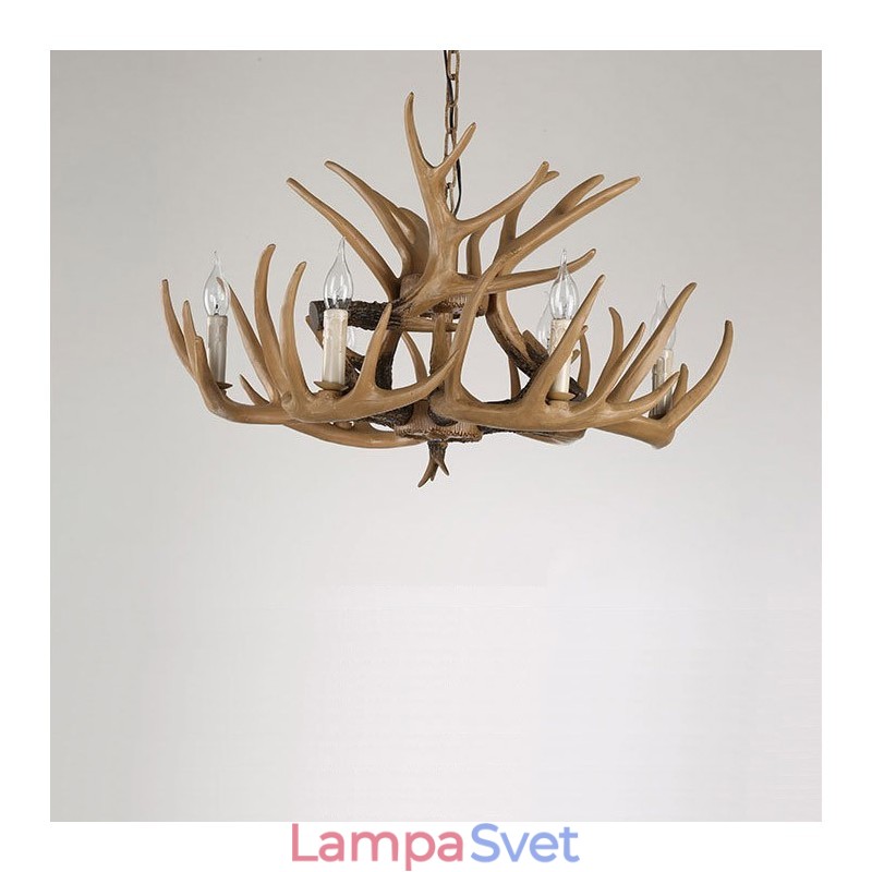 6 Light Vintage Retro Luster